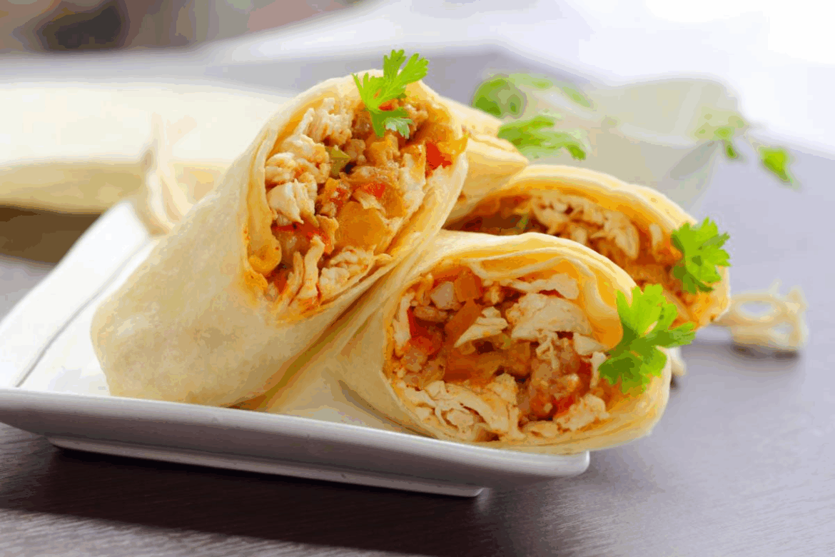 Buffalo Chicken Burritos